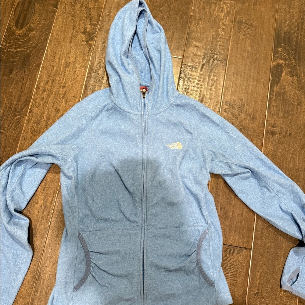 The North Face Women's Sky Blue Zip-Up Hoodie